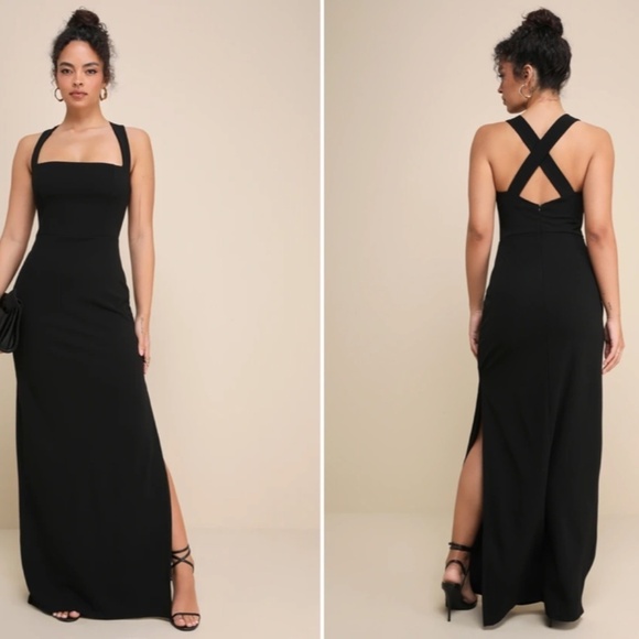 LULU's Sexy Prom Wedding  Elegant Classy Sophisticated Mermaid Trumpet Gown - Picture 6 of 6